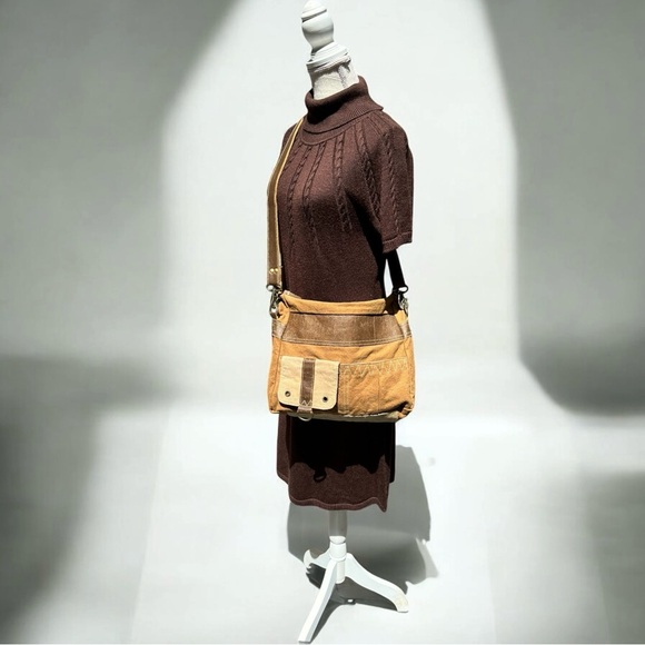 🌻Myra Canvas & Leather Perfect Messenger Adventure Bag | Excellent Condition - Picture 2 of 13